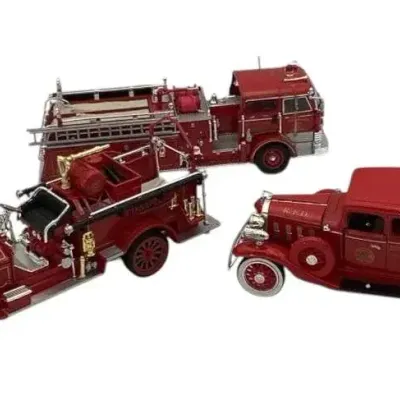 Trio Of National Motor Museum Mint Fire Vehicles With Original Boxes