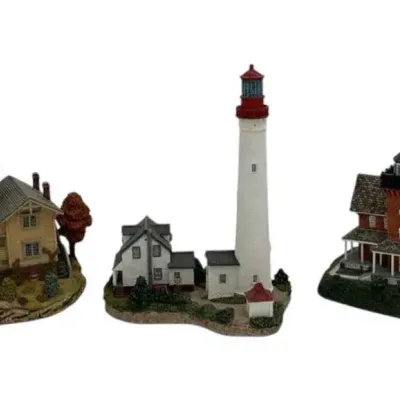 Hereford Inlet, Sea Girt, Cape May Harbor Lights Lighthouses With Original Boxes
