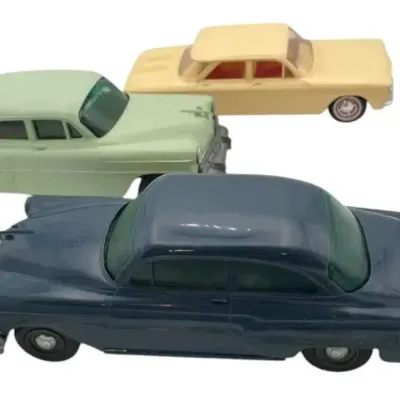 Trio Of Vintage Plastic Model Cars 