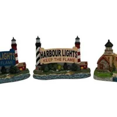 3 Harbor Lights Collector Signs