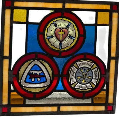 Lutheran Symbols Stained Glass
