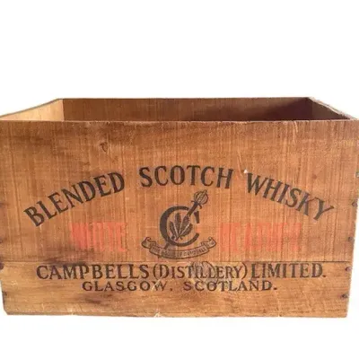 White Heather Scotch Whisky Crate