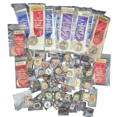 Large Lot 60 Pieces Wildwood, NJ Firefighter Pins & Ribbons