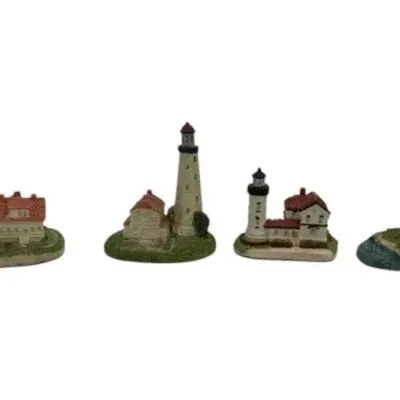 Rare Spyglass Harbor Lights Lighthouses-4 total
