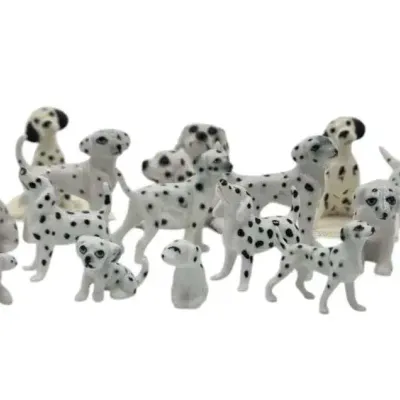 Lot Of 18 Miniature Porcelain Dalmatians 