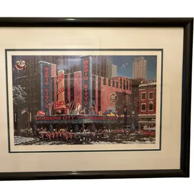 Alexander Chen Signed and numbered Print "Santa Claus Comes To Town 27.5 x 20.5 Signed and Numbered