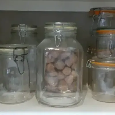 Assorted Resealable Glass Mason Jars with Lids