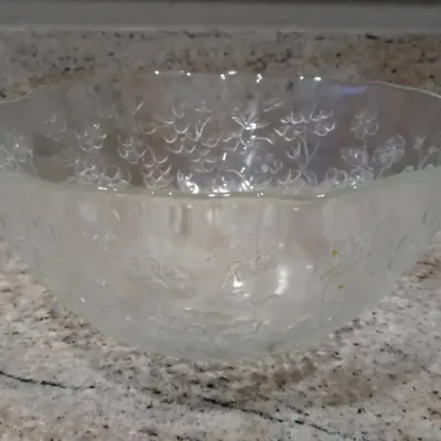 Large Crystal Fruit Bowl