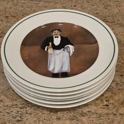 Vintage William Sonoma 8inch Plates Art By Guy Buffet