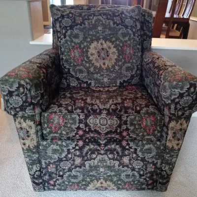 Upholstered Swivel Armchair