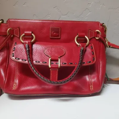 Dooney&Burke Red Leather Purse