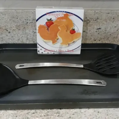 All-Clad 20x13 HA1 Hard Anodized Nonstick Double Burner Griddle W/Accessories