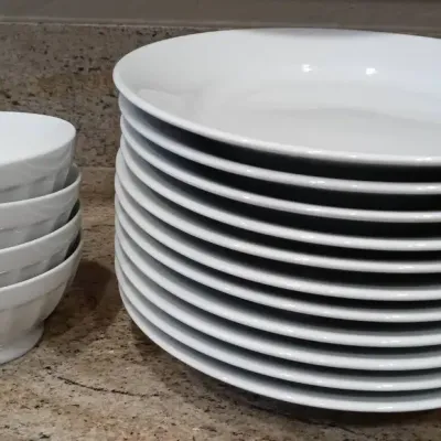 Apilco White Dinner Plates & Bowls