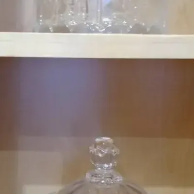 Two-Vintage Goebel Carousel Style Design Glass Candy Jars 