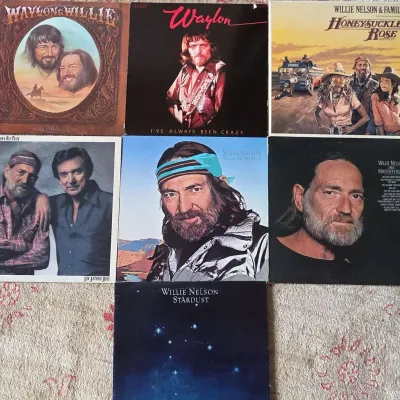 Waylon Jennings and Willie Nelson Vinyl Records