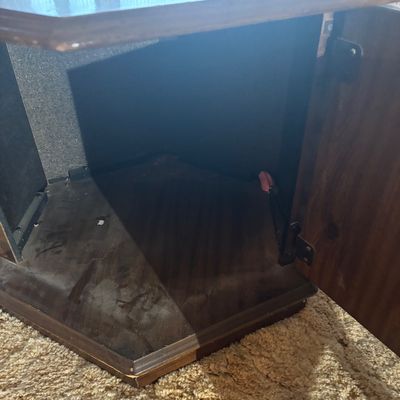 Vintage Hexagon End Table