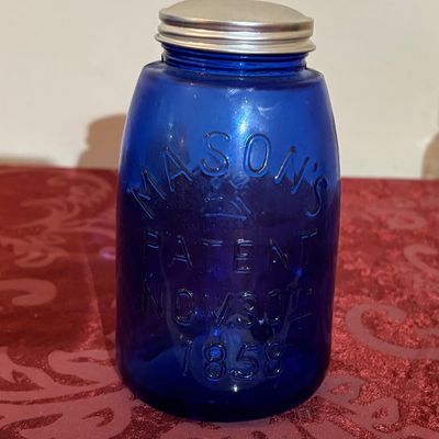 Blue Mason Jar