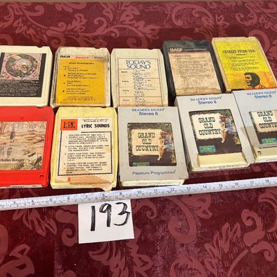 Vintage 8 Track Tapes