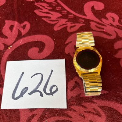Vintage Red LED Men's Wristwatch