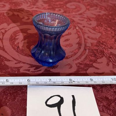 Mini Blue Glass Vase