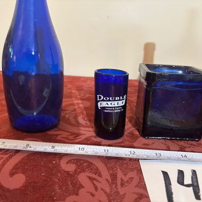 Blue Glass Lot
