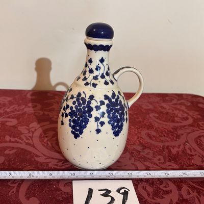 handcrafted Polish stoneware carafe