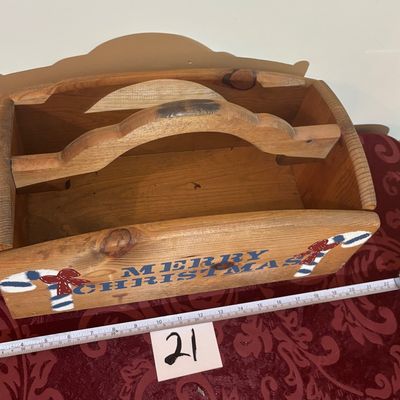 Wooden Christmas Caddie