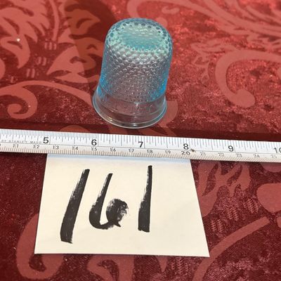 Vintage Sewing Collectible Glass "Just a Thimble Full" Shot Glass