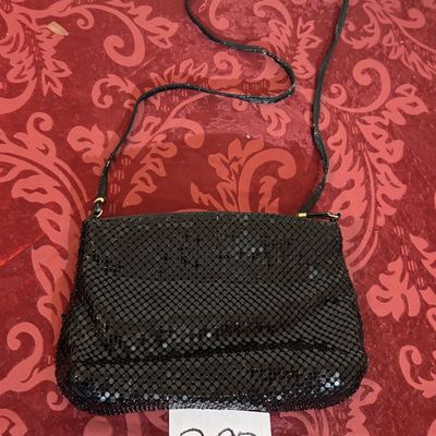 80s La Regale Black Mesh Shoulder Purse