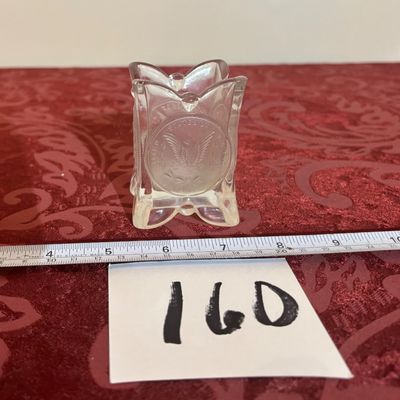 Vintage Fostoria Dollar Coin Glass Toothpick Holder