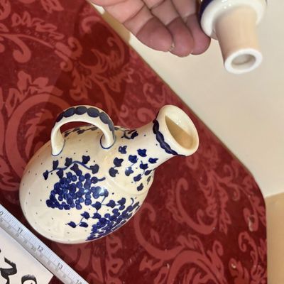 handcrafted Polish stoneware carafe