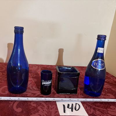 Blue Glass Lot