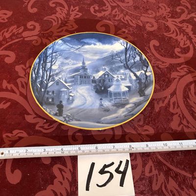 American Blues “Peaceful Village” By Robert Sauber 8 1/2” Round Collector Plate