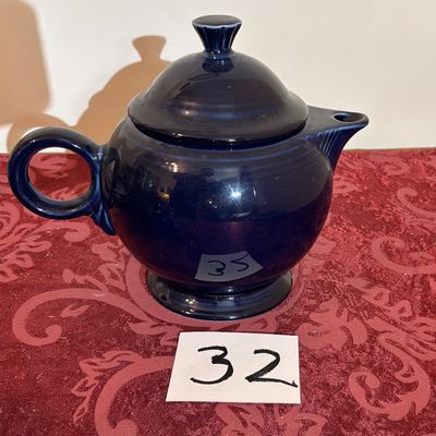 Fiesta Ware Cobalt Blue Tea Pot With Lid