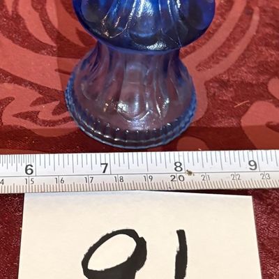 Mini Blue Glass Vase