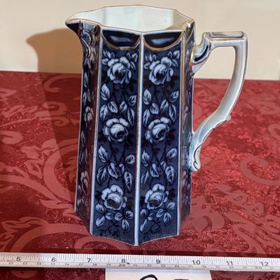 Chipped Vintage Octagonal Pitcher