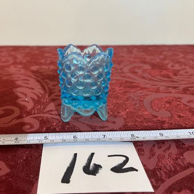 Fenton Hobnail Toothpick Holder Colonial Blue | Vintage