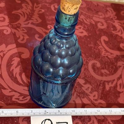 Vintage Wheaton New Jersey Blue 7 ½” Tall McGivers American Army Bitters Bottle