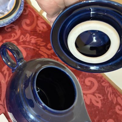 Fiesta Ware Cobalt Blue Tea Pot With Lid