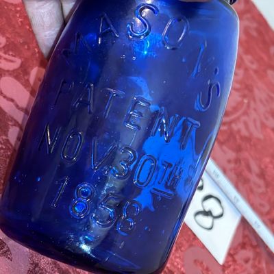 Blue Mason Jar