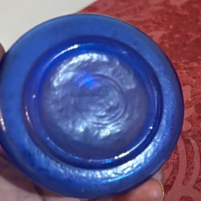 Miniatures Cobalt Jar And Lid Canister