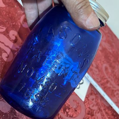 Blue Mason Jar