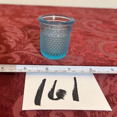 Vintage Sewing Collectible Glass "Just a Thimble Full" Shot Glass