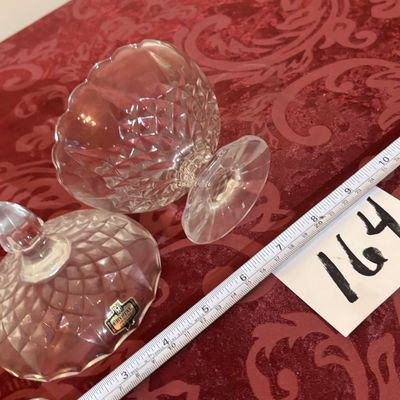 Zajecar 24% Lead Crystal Dish with Lid Made in Yugoslavia