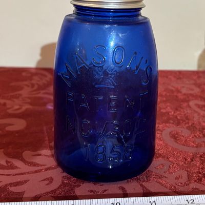 Blue Mason Jar