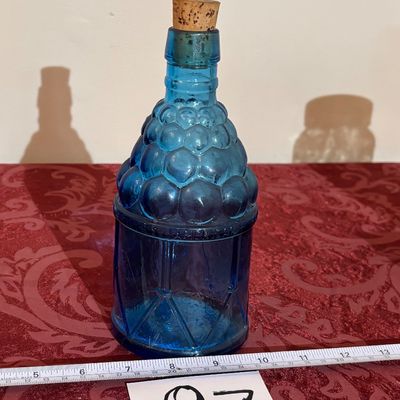 Vintage Wheaton New Jersey Blue 7 ½” Tall McGivers American Army Bitters Bottle