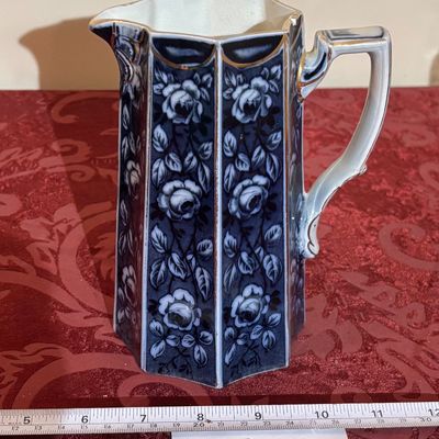 Chipped Vintage Octagonal Pitcher