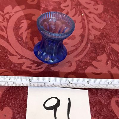 Mini Blue Glass Vase