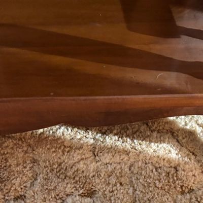 vintage cherry wood drop-leaf tea cart and rolling bar server two upper drawers