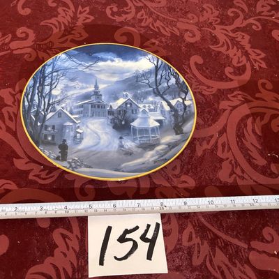American Blues “Peaceful Village” By Robert Sauber 8 1/2” Round Collector Plate